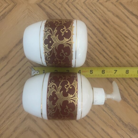 Bathroom Accessories Set Ceramic Tissue Box Cover Soap Pump Toothbrush Holder - Picture 7 of 9